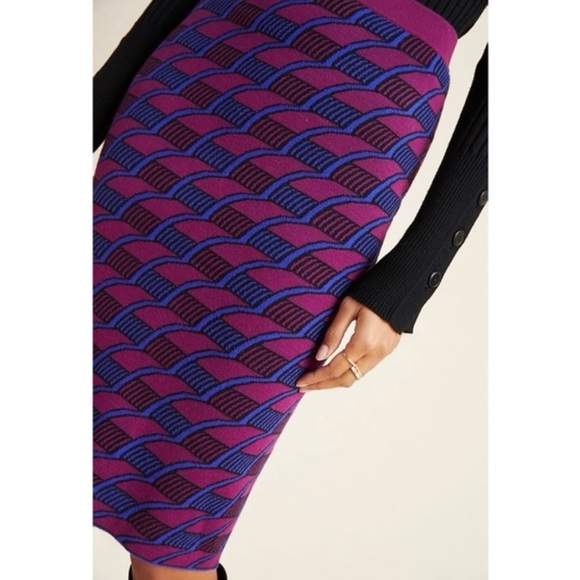 Anthropologie Maeve Nancy Pencil Sweater Skirt SZ S - Picture 4 of 11